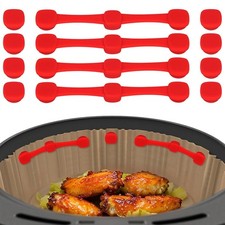 Air Fryer Magnets for Parchment Paper, Magnetic Silicone Buckle, 12PCS