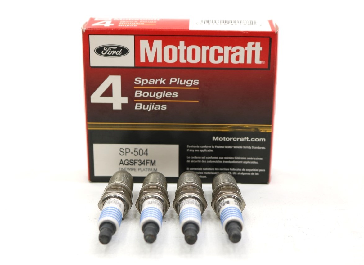 NEW Motorcraft Spark Plugs Set of 4 SP-504 Ford Mercury 1.9 2.0 3.8 4.2 87-08