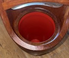 Vintage Mid Century 15.5” Dansk Ice Bucket W/ Orange Insert Teak THQ — photo 5