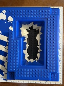 LEGO Raised Base Plate 2552 Blue & White Ice Station Odyssey #6983 Ramp