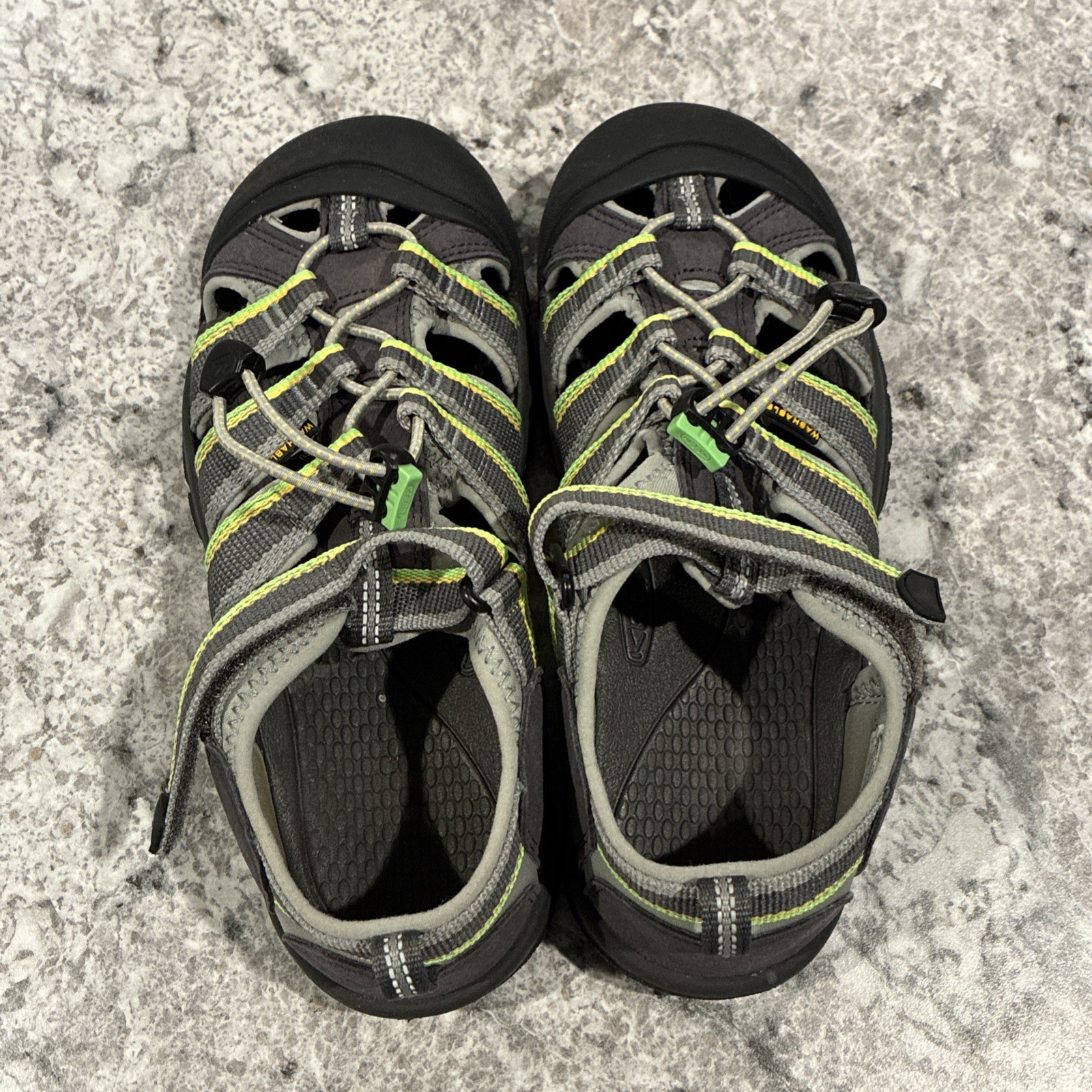 Sandali sportivi impermeabili Keen Boys Newport H2 1014266 Racer grigio verde taglia 5