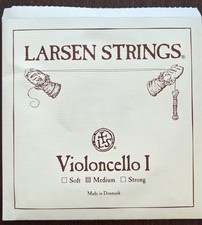 Larsen Strings Original Cello A String 4/4 Size, Medium Steel, Ball End