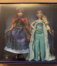 NEW Mattel Frozen Anna & Elsa 2 Doll Set Disney 100 Princess Collector Fashion