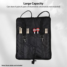 4 Pairs Drum Stick Bag Large Capacity Oxford Fabric For Drummers Easy To Use