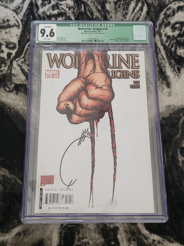 Wolverine: Origins #10 CGC 9.6! Signed By Joe Quesada! 1st Daken!