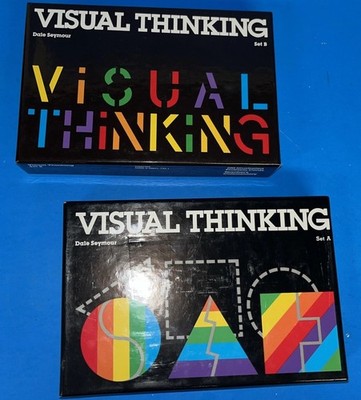 Visual Thinking Cards by Dale Seymour, Set A and B Complete with Answers, 1983