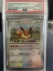 Pokémon SV Prismatic Evolutions Eevee #074/131 Master Ball Reverse Holo PSA 10