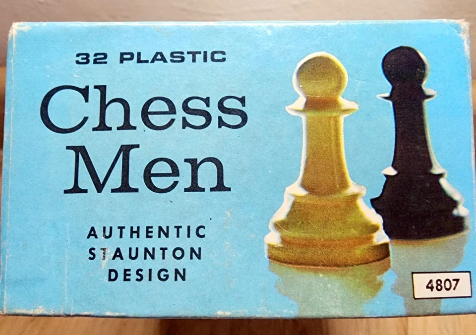 EMPTY BOX & Instruction Manual Replacement Milton Bradley MB Chess 4807 1969 - Image 4 of 4