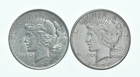 1922 & 1922-S Peace Silver Dollar $1 Bullion Collection Lot *192