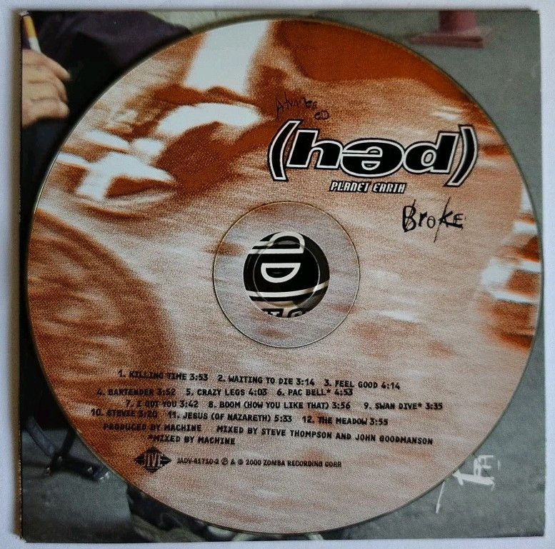 Promo Advance CD - (hed) Planet Earth PE p.e. - Broke (2000