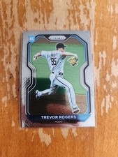 Baseball Card Single Trevor Rogers 2021 Panini Prizm Rookie Marlins NM MLB B917. rookie card picture