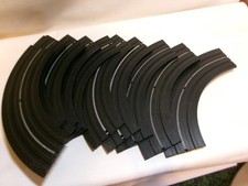AURORA 9" - 1/4 Radius Slot Car Track Model Motoring T-Jet, 1519, Lot of 12