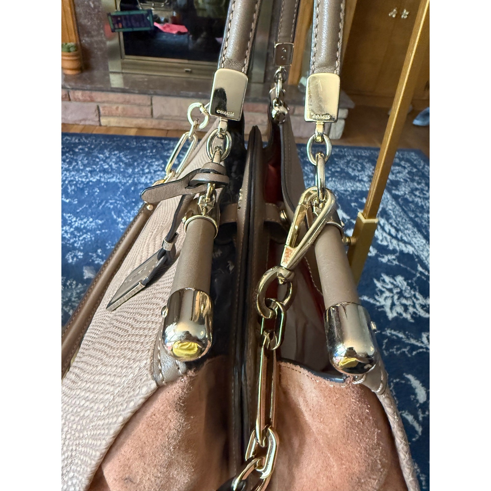 Coach Madison Collection Python Embossed Carrie C… - image 8