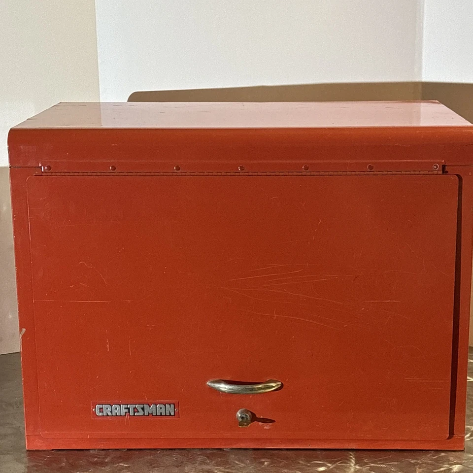 Caja de herramientas Craftsman tapa abatible 12 cajones caja de herramientas cofre 9 65259 de colección 1985 EE. UU. ¡LEER! Foto 2 de 4