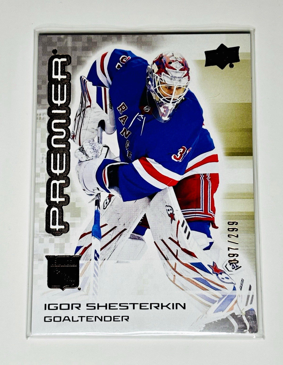 Upper Deck 2024-25 Premier Igor Shesterkin #80 Base /299 New York Rangers