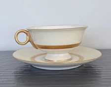 Haviland Gotham Cup & Saucer - Vintage, Signed Tea Cups