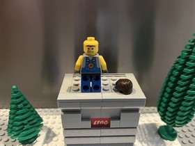 LEGO Minifigure pm017 - Miner With Scar - Power Miners Omino Minifig 8962 Nice