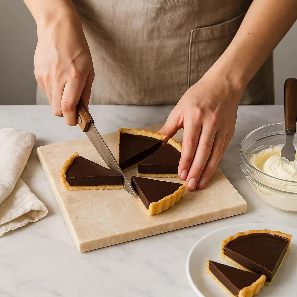 12 pulgadas Tabla de queso cuadrada de mármol champán natural, tabla de servir, tabla de pastelería Foto 3 de 4