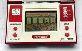 Vintage 1985 GAME & WATCH - BLACKJACK BJ-60 - LCD Game (Very Good Condition)