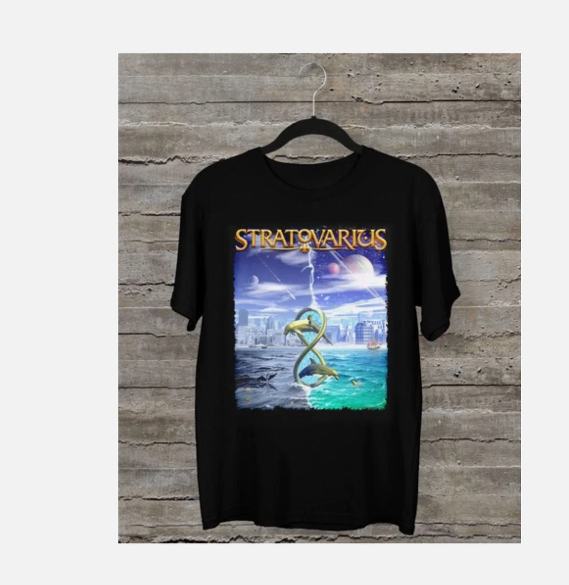 STRATOVARIUS INFINITE Short Sleeve Black All Size Gift T-Shirt | eBay