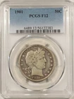 1901 BARBER HALF DOLLAR – PCGS F-12