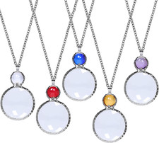 Magnifying Glass Necklace,Xilazab 10X Monocle Glasses Loupe Magnifier Necklace w