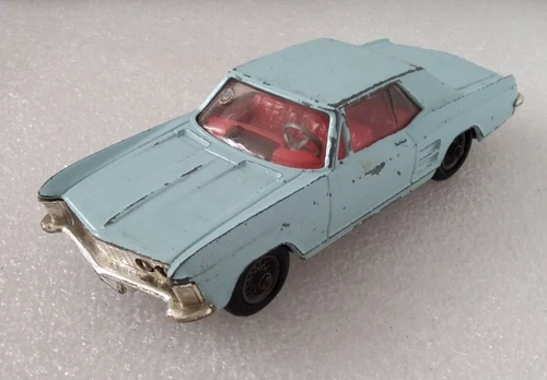 Vintage Corgi Toys #245 Buick Riviera Diecast Model in Blue, UB GC