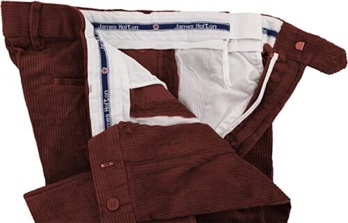 Men’s Corduroy Cord Trousers Pants Quality High Waist Expandable Waist Upto 60" - Picture 37 of 39