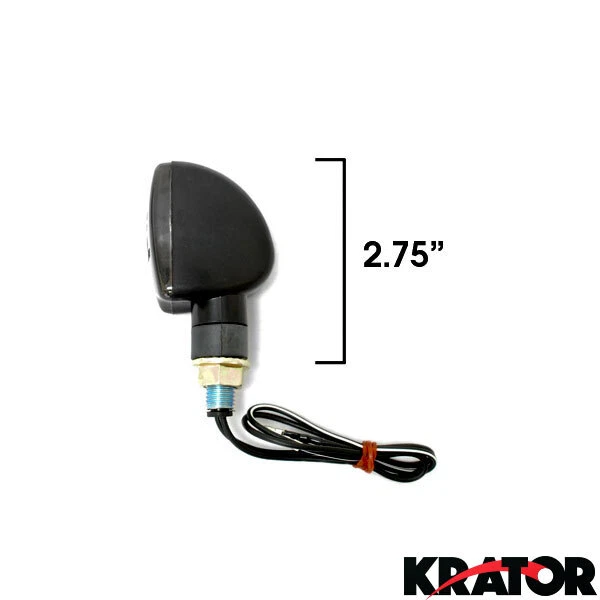 Nuevo Mini Tallo Humo Motocicleta Señales de Giro Intermitentes Luces Bicicleta Ámbar Intermitentes Foto 2 de 4