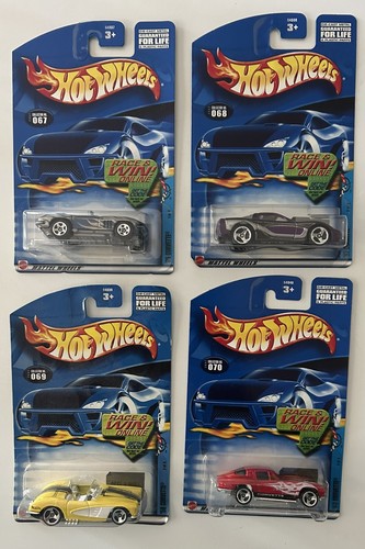Hot Wheels 2002 Chevy Corvette Series Diecast Cars, COMPLETE SET, New Sealed