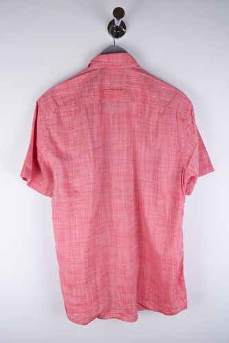 Camel Active Men Casual Shirt Short Sleeves Pink Cotton size M - Picture 3 of 6