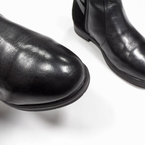 Xena Workwear Fusion Steel Toe Black Leather Side Zip Chelsea Rubber Boots - 9.5 - Picture 9 of 21