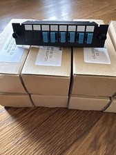 Module Plate 8 Port SC SX Loaded w. 6 LC DX SM Adapter Textured L01LCS06/AM