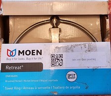 Moen DN8386BN Retreat Towel Ring, Brushed Nickel