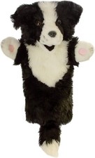 The Puppet Company Plush Soft Toy Dog Hand Puppet Border Collie