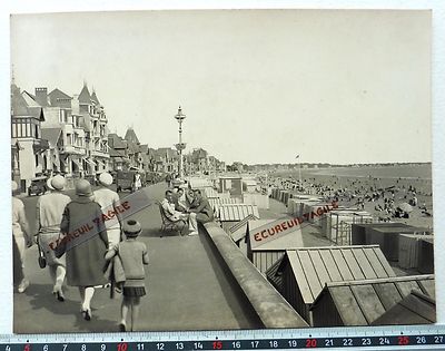 FOTO 1910 LA BAULE BORD DE MER STRAND FOTOGRAFIE AUCLAIR MELOT in CACHAN N851
