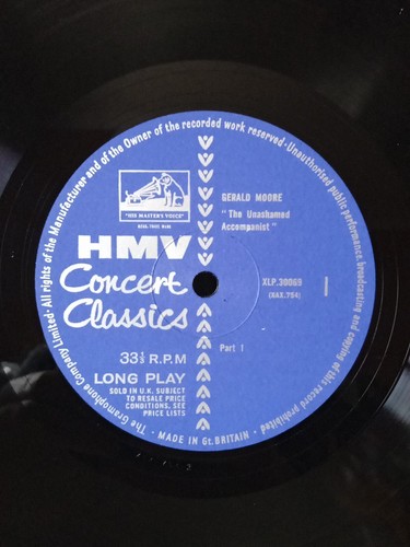 Gerald Moore - The Unashamed Accompanist, HMV Concert Classics Series, Vinyl Lp - Picture 4 of 19