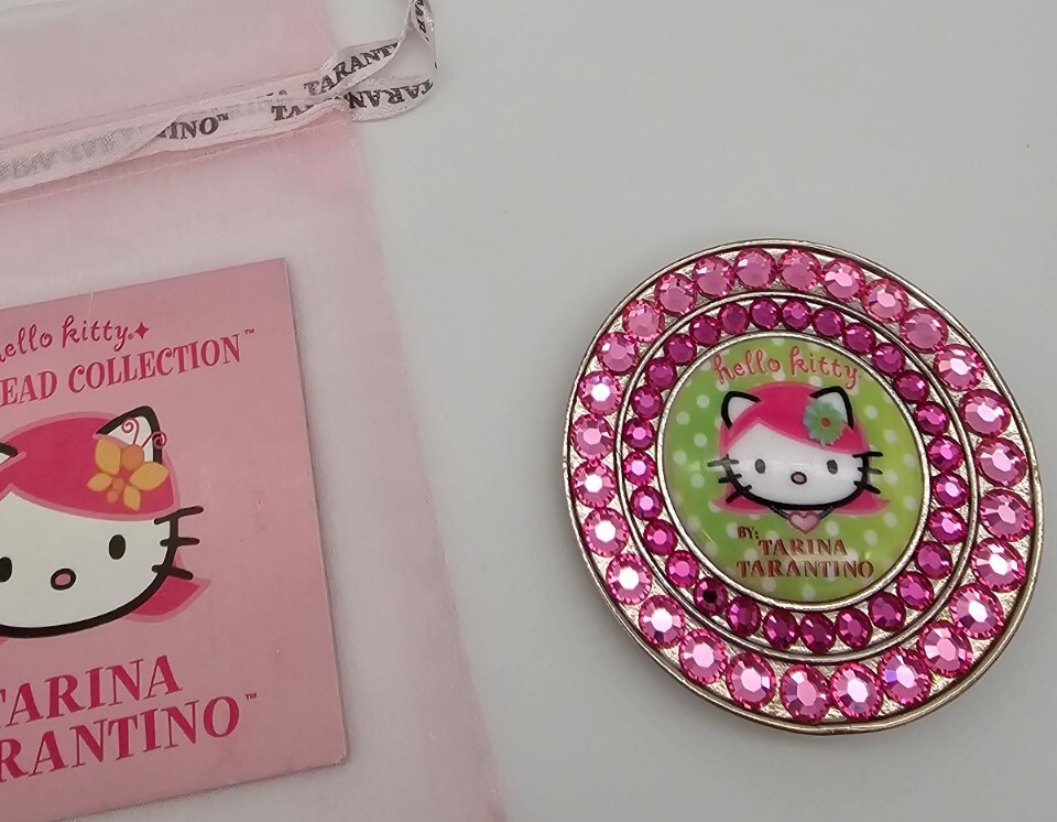 Tarina Tarantino Hello Kitty Pink Head Collection Belt Buckle-Rare!! Tarina Tarantino Hello Kitty Hair Accessories for Women  main image 4