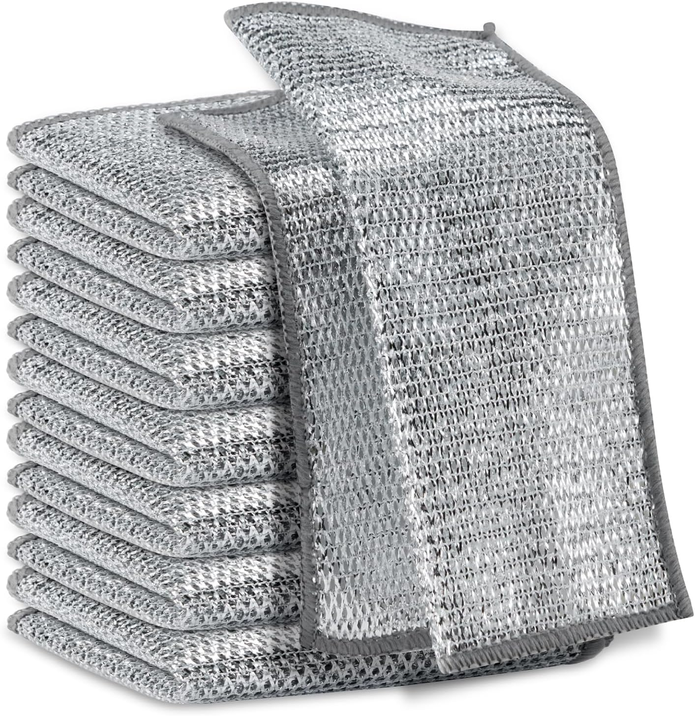 Multipurpose Magnifying Wire Cleaning Cloths for Dishes and More