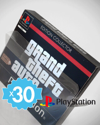 30 Crystal box étuis pour boîte de jeu Playstation PS1 0,4mm 30 Crystal box étuis pour boîte de jeu Playstation PS1 0,4mm