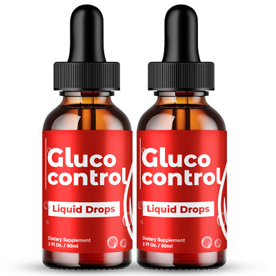 (2 Pack) Gluco Control Blood Drops, GlucoControl Overall Wellness Blood Drops 