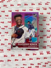 Ronald Acuna Jr 2022 Panini Donruss Diamond Kings Pink #ed /2022 Card # 16 