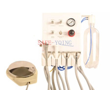 Portable Dental Turbine Unit 4 Hole with Weak Suction Work with Air Compressor