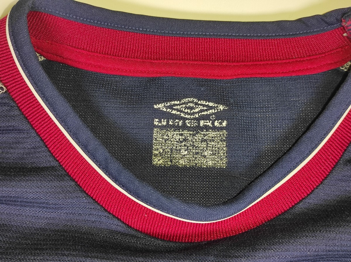 Maillot Manchester United Third 2000/01 Adulte XL Umbro - Vintage, Couleur Bleue, Manches Courtes