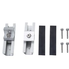 30/35mm Solar End Clamp Solar Panel Mounting Bracket Mid Clamps Aluminum Rail US