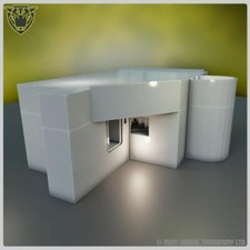 Regelbau B1-1 Bunker scenery terrain WW2 mg post atlantik wall 15mm 00 1/76 28mm