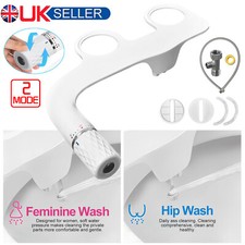 Bidet Toilet Seat Attachment Self Cleaning Hot/Cold Nozzle Bathroom Water Spray