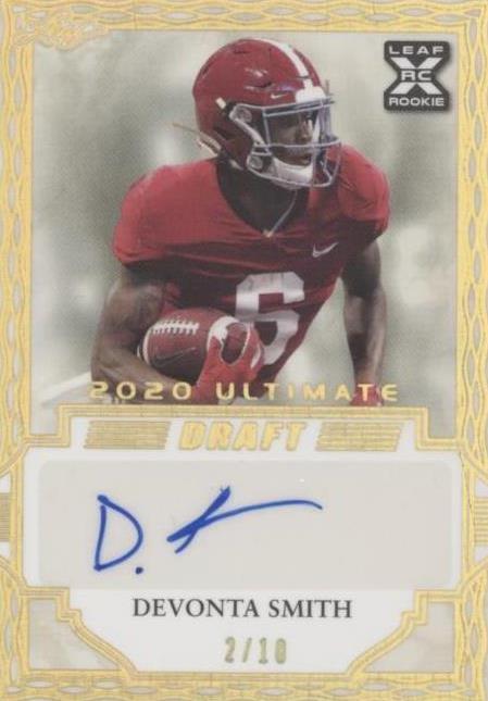 2021 Leaf Ultimate Draft DeVonta Smith #BA-DS2 - 1 of 2
