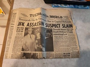 1960s Vintage Tulsa World Paper