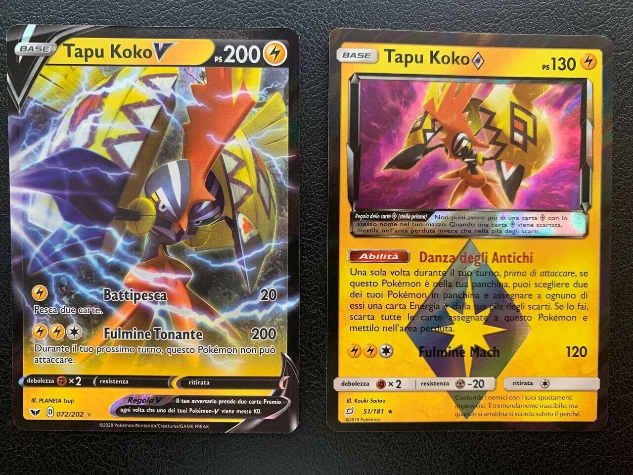 Mavin  POKEMON TAPU KOKO 51/181 PRISMA RARA HOLO GIOCO DI SQUADRA